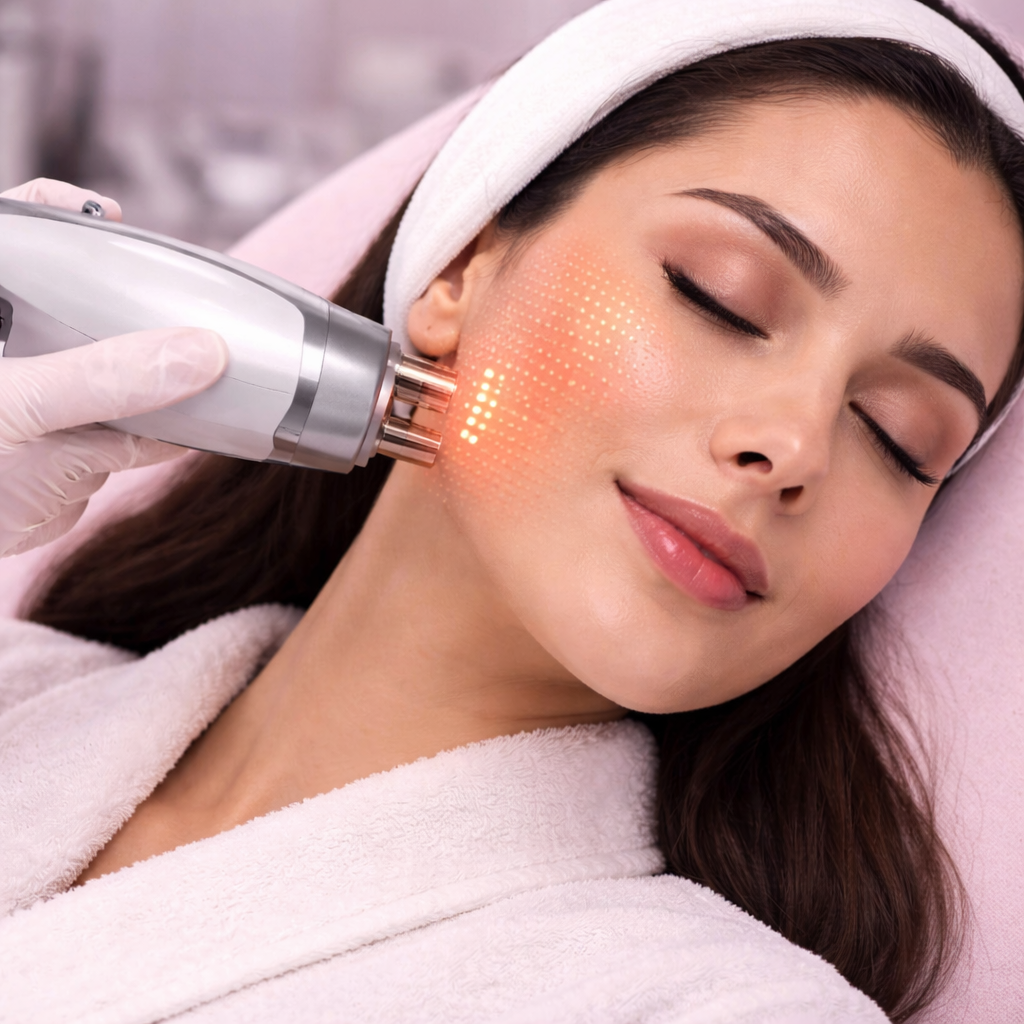 شكل الوجه بعد جلسة الليزر